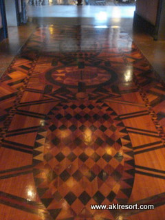 Lobby elevator waiting area floor